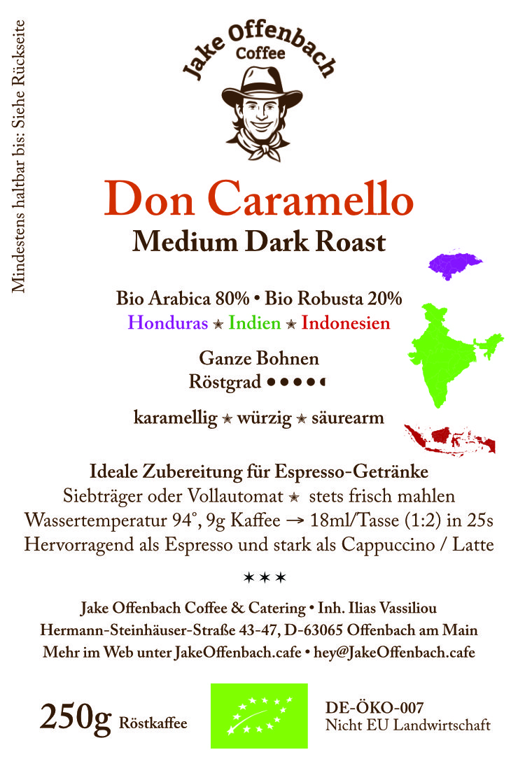 Jake Offenbach Espresso-Bohnen, Sorte »Don Caramello«