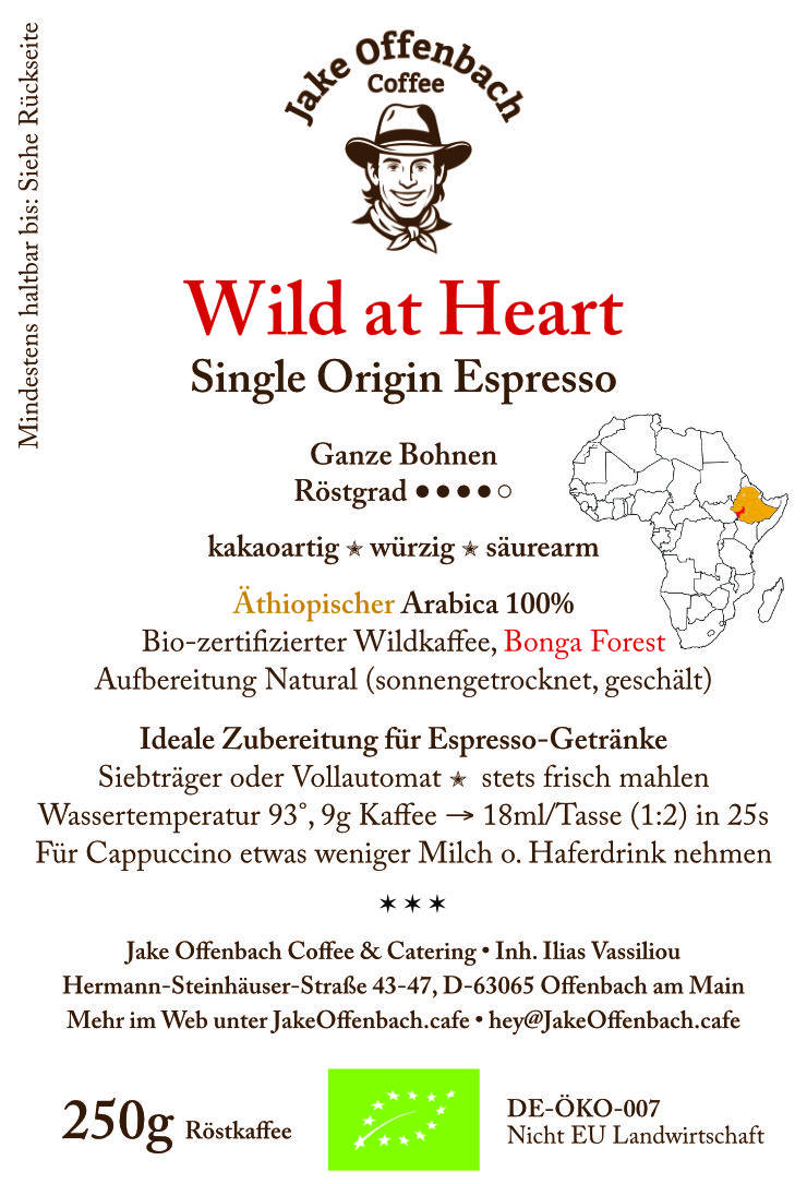 Jake Offenbach Espresso-Bohnen, Sorte »Wild at Heart«